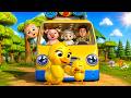 Playtime with Coco &amp; Baby Animals on the Kids Bus | Wheels on the Bus Nursery Songs &amp; Musical Rhymes