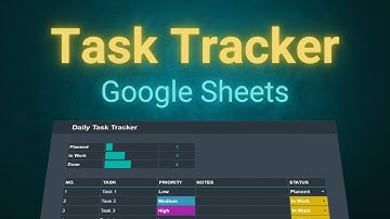 Make a Daily Task Tracker in Google Sheets