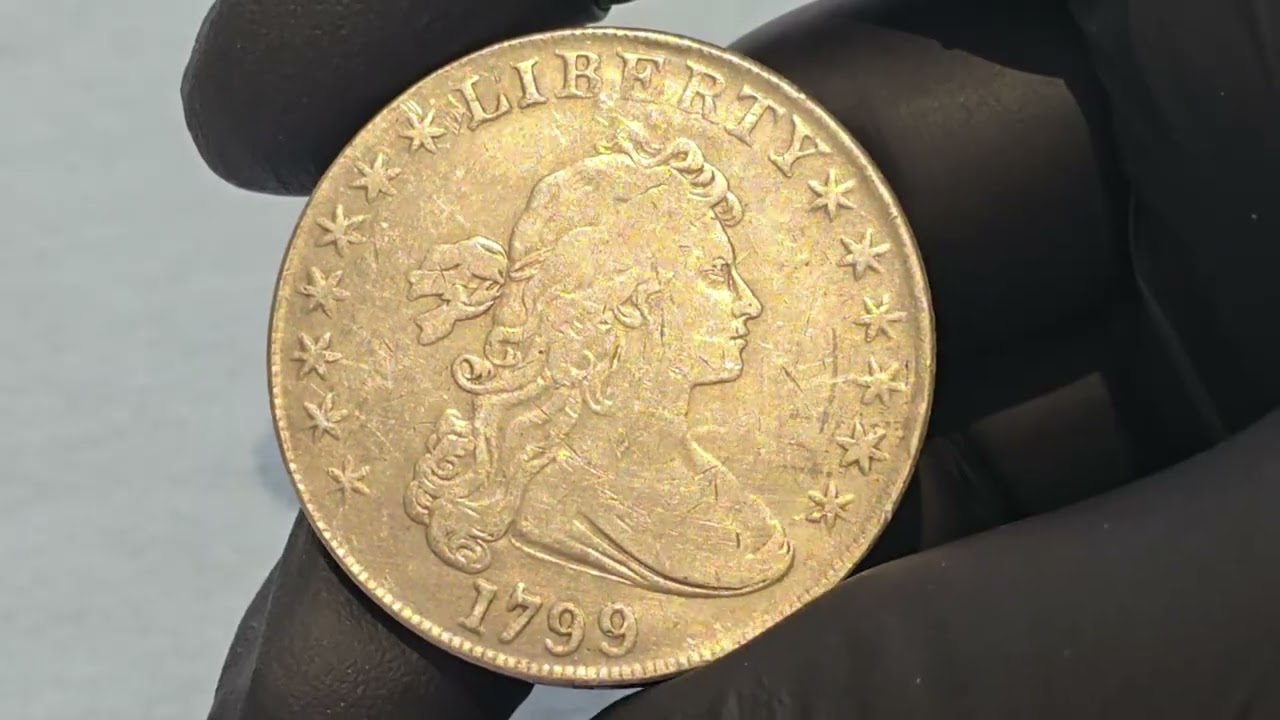 1799 DRAPED BUST SILVER DOLLAR COINS || AMERICA #collection #money
