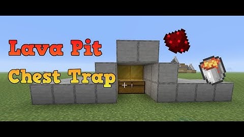 Lava Pit Chest Trap- Redstone Tutorial