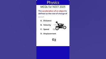 NEET Physics MCQs 21 | Bite-Sized Challenges! #physics #neetphysicsmcqs #neetphysics#neetmcqs #quiz