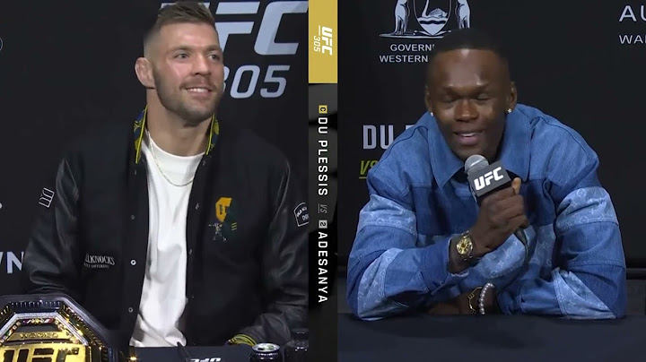 UFC 305 Pre-Fight Press Conference But It's Only Isreal Adesanya and Dricus Duplessis (Highlights)