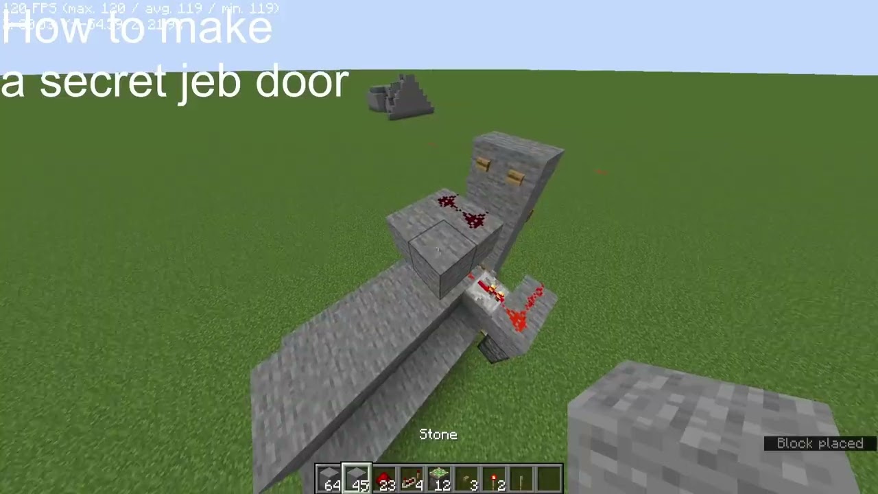 How to make a secret Jeb Door (1.21 latest version)