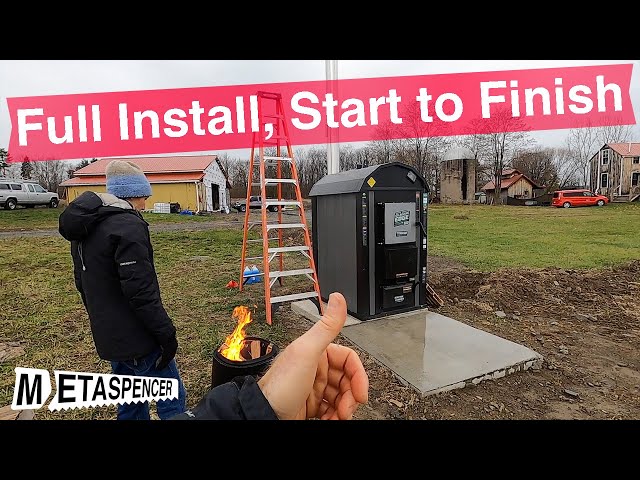 How to install an exterior wood furnace