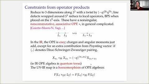 String Math 2020, Day 5: Andy Neitzke
