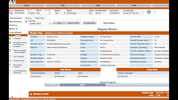 Degree Works for Faculty & Advisors: Finding A Student