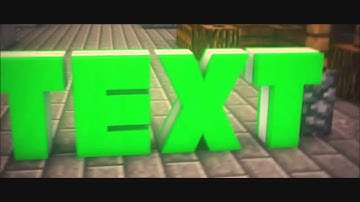 FREE Animated Minecraft After Effects & Cinema 4D Intro Template #1