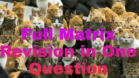 TRB/TNEB Engineering Mathamatics Common to all Matrix - All in one matrix