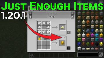 How To Download & Install Just Enough Items in Minecraft (JEI 1.20.1)