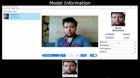 Facial Recognition Prototype - Model Information