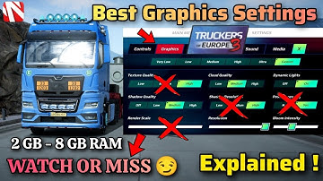 Detailed Video of All Graphics Settings + Lag Fix! (No one would tell you 🤫🫢) - Truckers of Europe 3