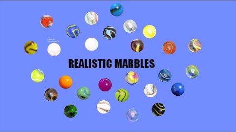 How to Make Realistic Marbles in Algodoo - Tutorial