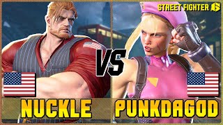 Street Fighter 6 🔥 NuckleDu (GUILE) vs PunkdaGod (#2 CAMMY) 🔥 SF6 Room Match 🔥