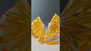 What happens when a crystal orange meets gravity? #asmr  #satisfyingshorts  #relaxingvisuals