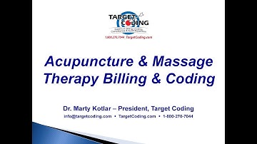 Target Coding - Acupuncture & Massage Billing & Coding