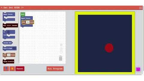 Bouncing ball - Kids coding lessons
