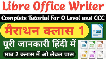 complete Libreoffice tutorial for O Level | Libreoffice writer in hindi | #Libreofficewriter