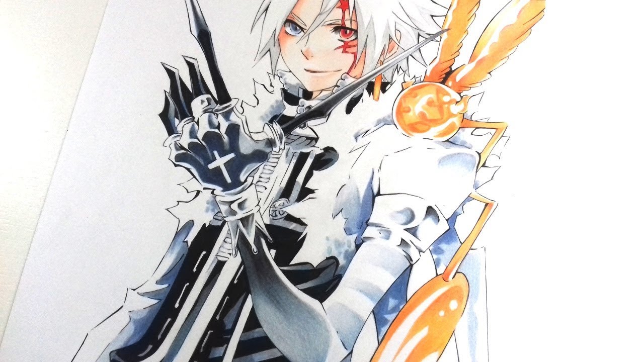 Drawing Allen Walker - D.Gray - Man"ア レ ン-ウ ォ-カ- - デ ィ--グ レ イ マ ン"...