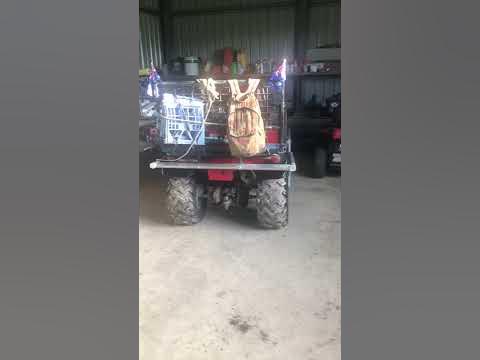 Honda fourtrax cold start with choke - YouTube