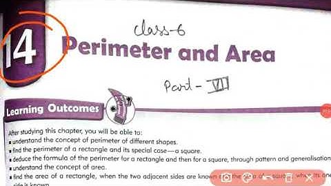 Class 6 Math cbse | Chapter 14 Perimeter and Area Part 7 | mkd agrim academy