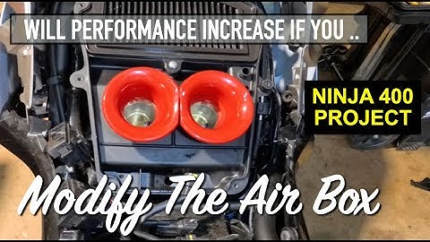 Ninja 400 Track Bike Project - Will Modifying The Air Box Increase Speed and Performance