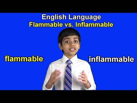 Vidéo: Différence Entre Inflammable Et Hautement Inflammable