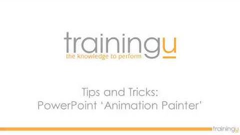 Tips and Tricks: PowerPoint Animation Painter