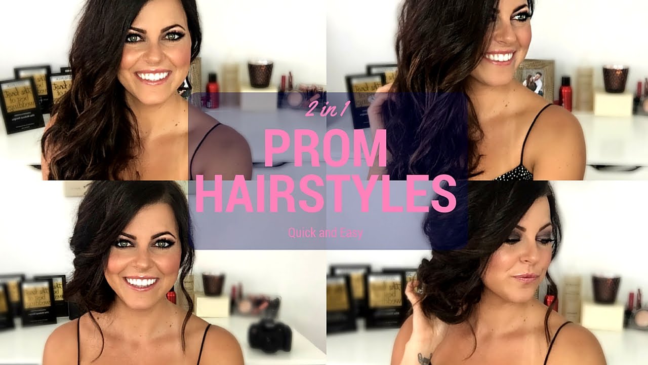 Easy Prom Hairstyles Tutorial For Medium Long Hair Makeup