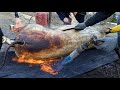 23 тя свиня для воїнів Як в селі Пістинь масарі готують копчене м ясо тушонки та каші 