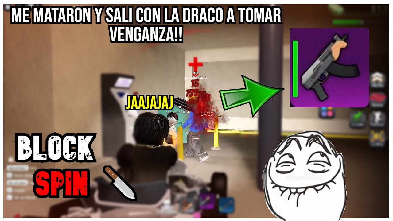 ✅🔥SAQUE LA DRACO PARA PROBARLA UN POCO Y ESTO PASO..  BlockSpin 🔪 ROBLOX