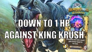Big Spell Mage | Down to 1 health against King Krush