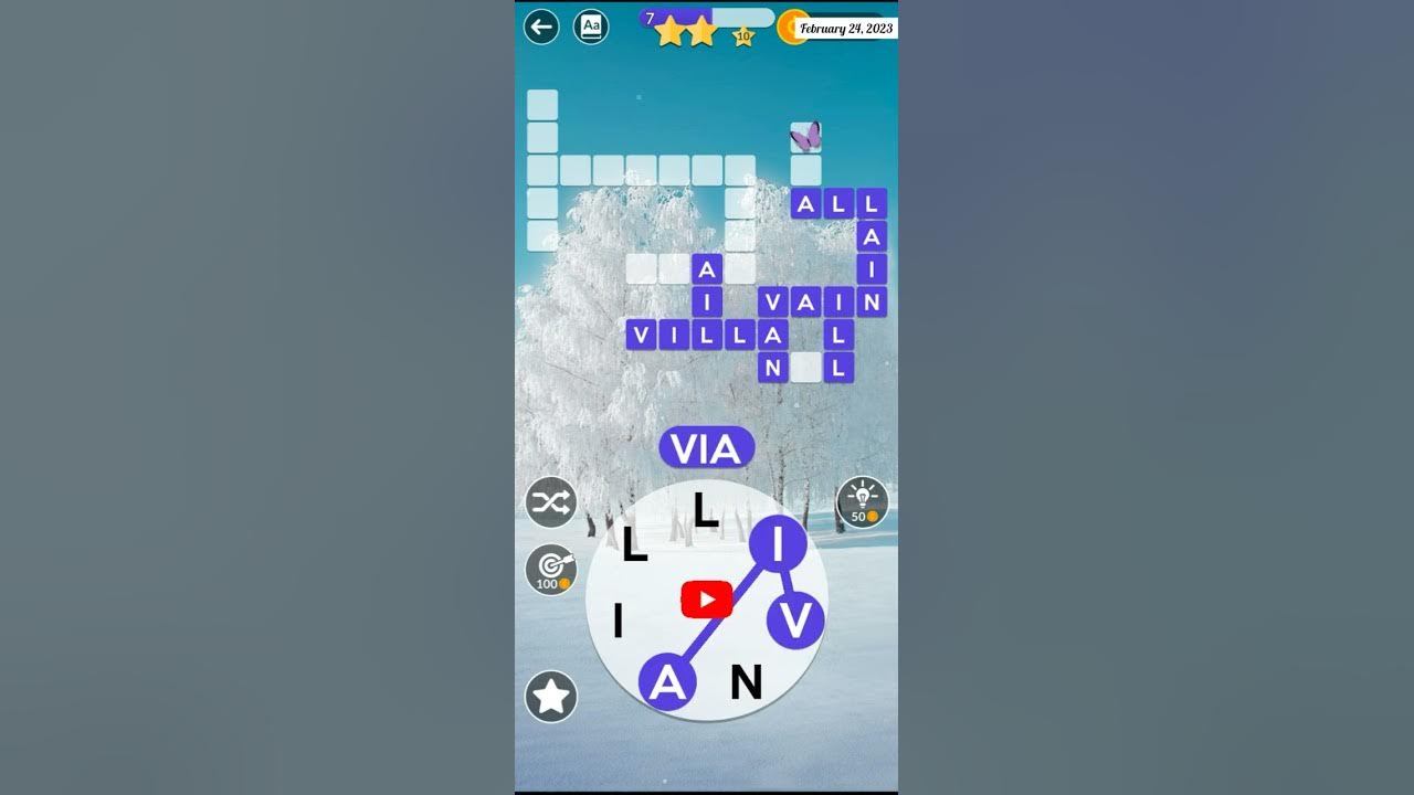 Wordscapes Daily Puzzle February 24, 2023 Answers YouTube