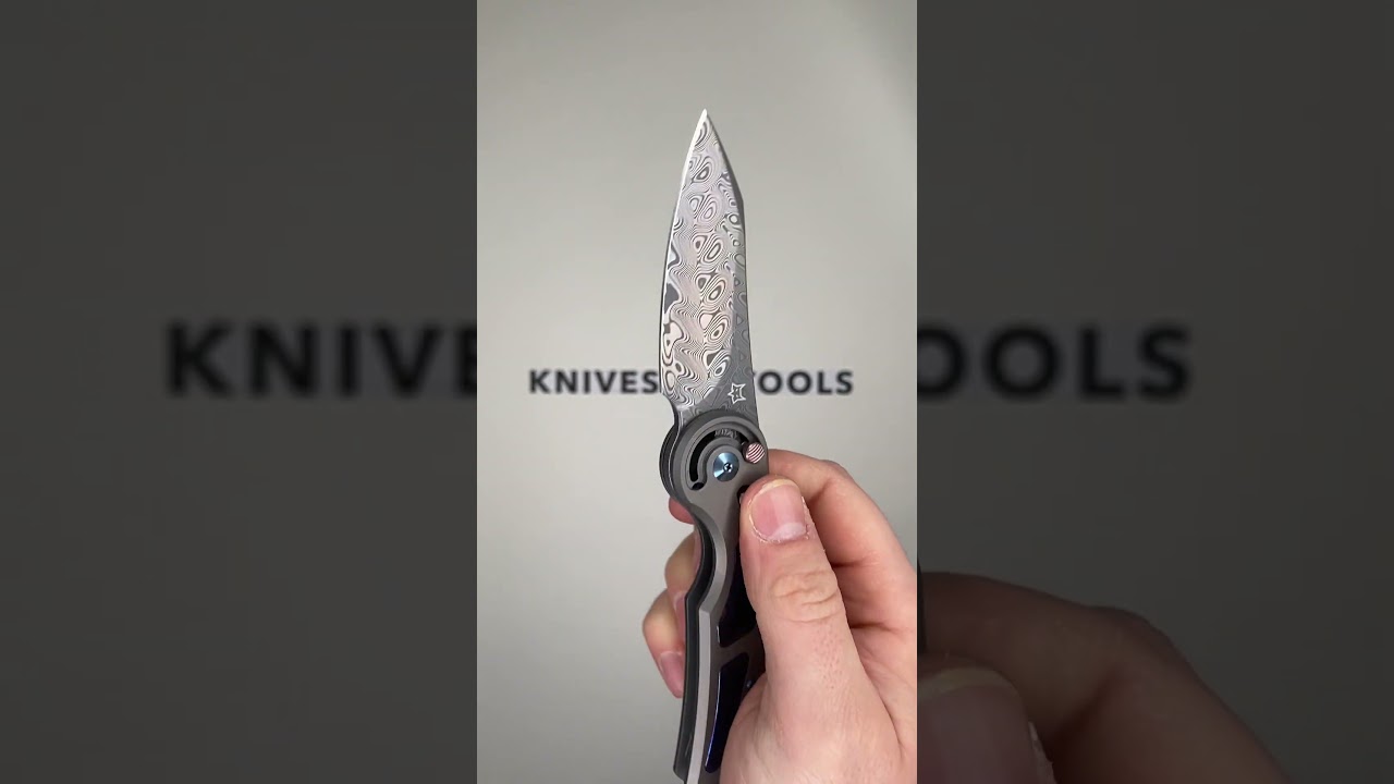 FOX Knives Jupiter FX-555DPB, Hakkapella Damascus, Titanium