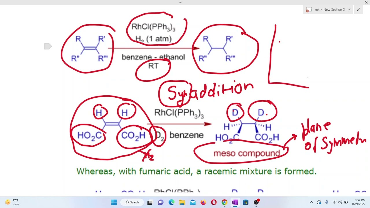 wilkinson catalyst and its reaction