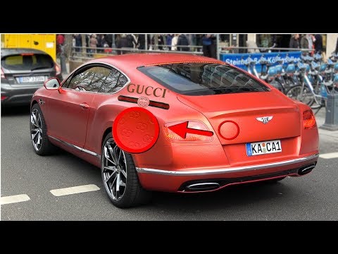 Crazy Gucci Bentley In Dusseldorf Details Driving Scenes