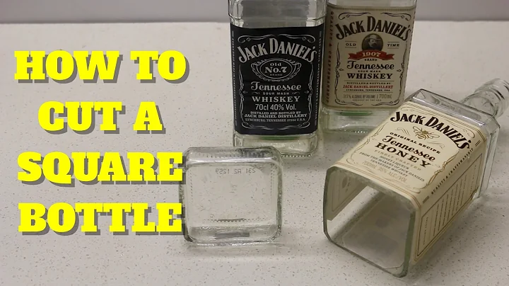 HOW TO CUT A SQUARE GLASS JD BOTTLE
