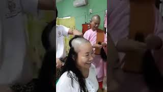 尼僧剃髪得度式22 Nun Headshave Youtube