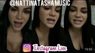 Natti Natasha - en un directo habla sobre el ft con anitta