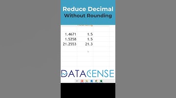 Reduce Decimal without Rounding Off | TRUNC Function