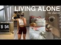 LIVING ALONE: getting back into a routine | days in dental school, new hair, gym routine