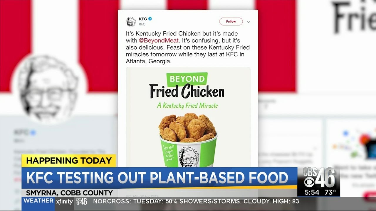 Would you eat plant-based chicken from KFC?