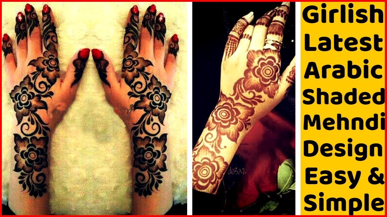 mehndi photo Girlish Gulf Arabic Shade mehndi Design|Arabic Shade mehndi design|Latest Arabic mehndi design|