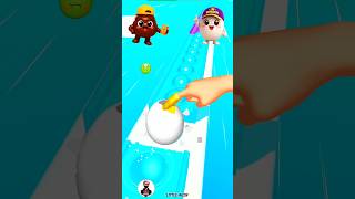 POOP vs EGG! The Funniest 3D! 😂🥚 Pop Runner 3D Fun #gaming #shorts #shortfeed #3d #games #groggy