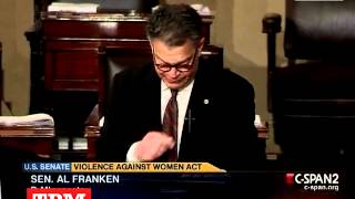 Celebrity Al Franken Weeps On Senate Floor While Discussing 'Violence Against Women Act' Wealth