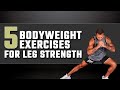 5 Bodyweight Exercises For Leg Strength | Michael Vazquez