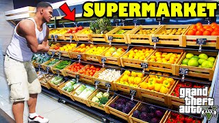 Franklin Upgrade BIGGEST SUPERMARKET of Los Santos in GTA 5 | SHINCHAN and CHOP