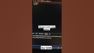 Fibonacci in python ll Day-12/60 ll #coding #hackdata #shorts