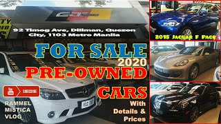 For Sale Pre-Owned Cars in Metro Manila, Philippines with Prices & Details