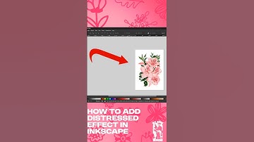 How to add distressed effect in Inkscape #inkscapetutorial #design
