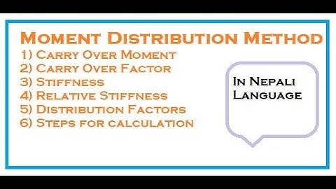 Moment Distribution Method in Nepali Language